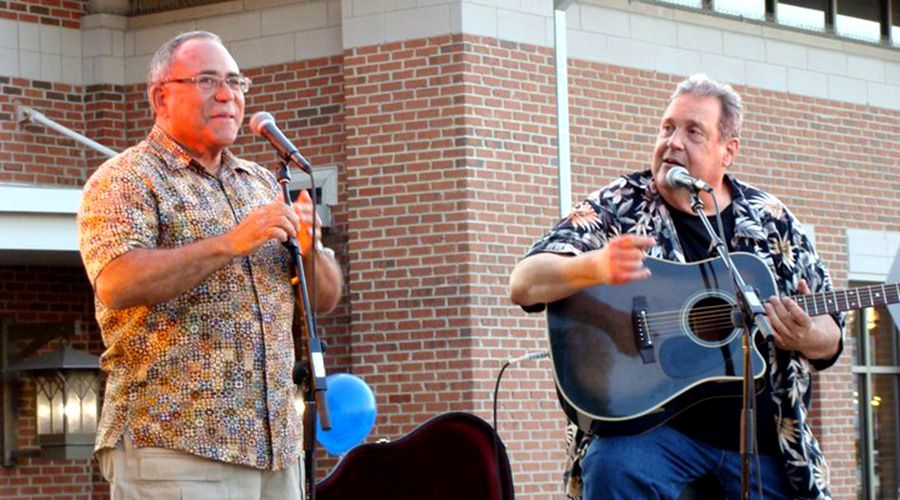 Ronnie Rice (R) with Bob Schwartz